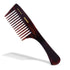 AGARO Hand Made Cellulose Acetate Comb HMC77, All Fine Tooth Dressing Comb, Smooth Rounded Teeth, Hair Styling, Hair Brushing, Hair Dressing, Brown